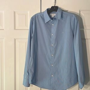 Calvin Klein long-sleeve light blue dress shirt.